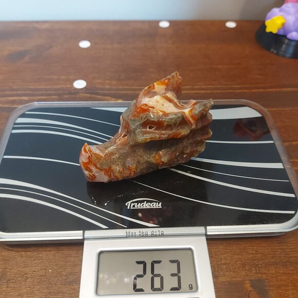 Carnelian & Durzy Crystal Dragon Head - Picture 9 of 9